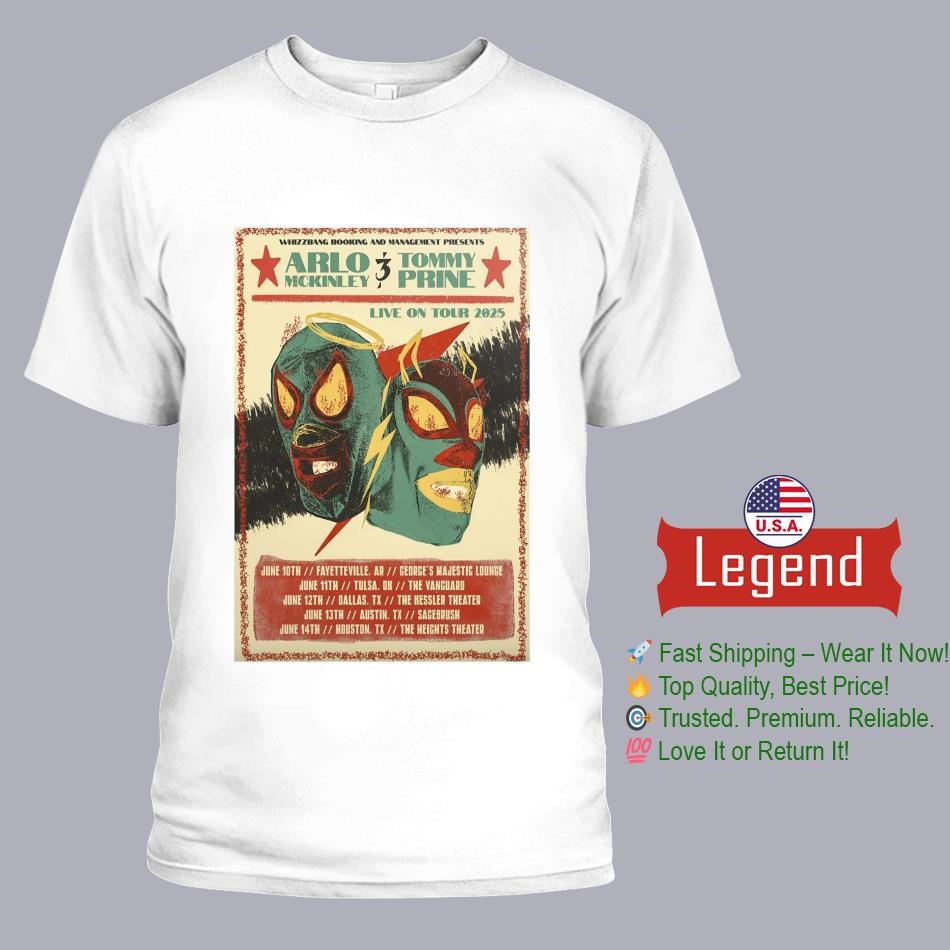 Arlo McKinley And Tommy Prine Live On 2025 Tour Shirt