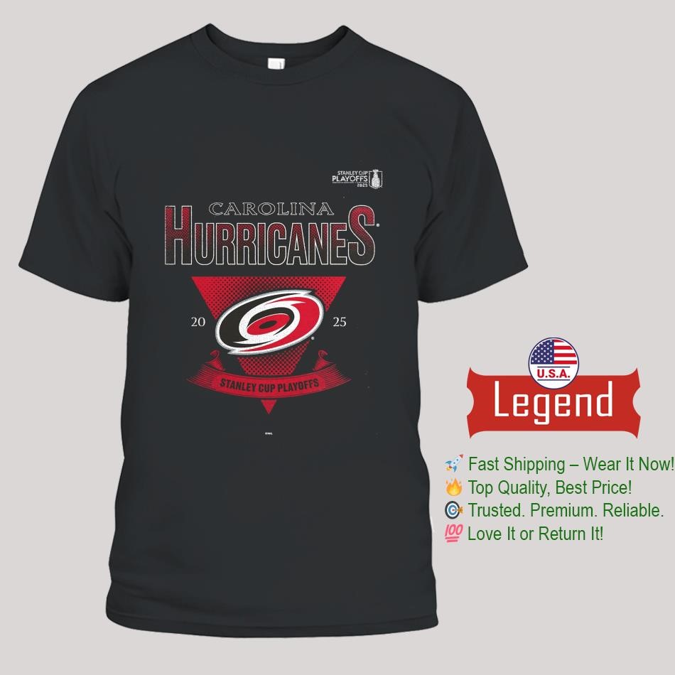 Carolina Hurricanes 2025 Stanley Cup Playoffs Crossbar Tri-Blend Shirt