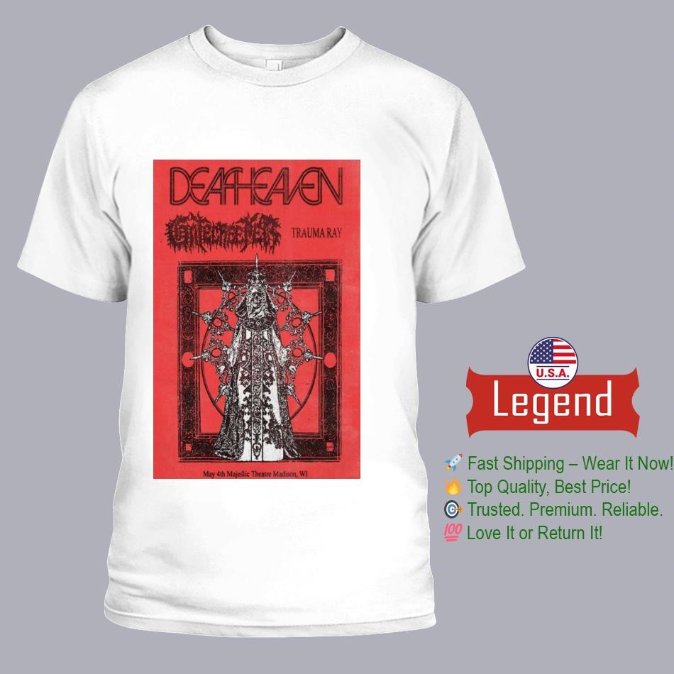 Deafheaven at Majestic Theatre in Madison, WI on May 4 2025 Tour Shirt