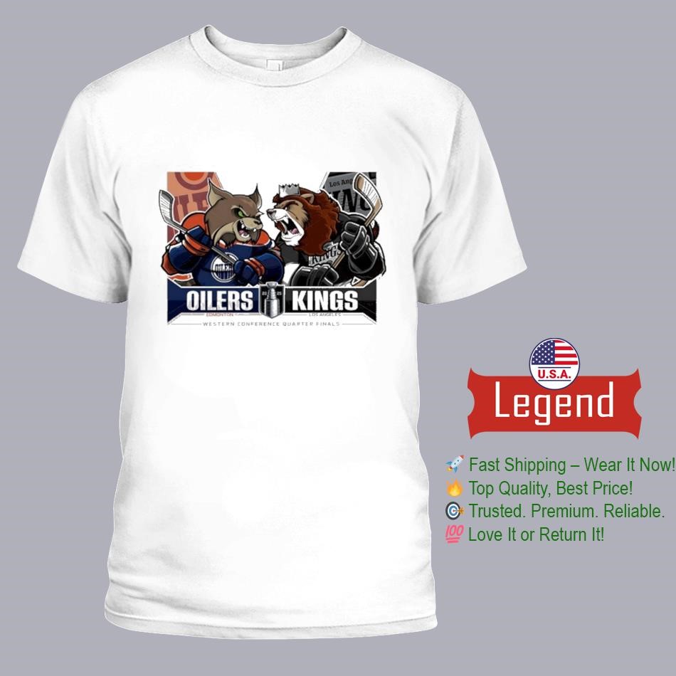 Edmonton Oilers Vs Los Angeles Kings 2025 Western Conference Quarter Finals Shirt