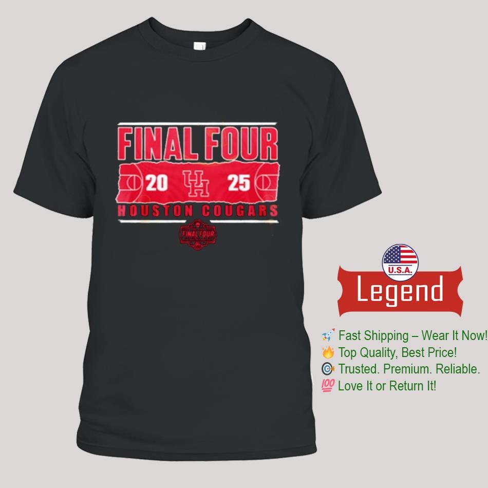 Houston Cougars Men's Basketball Final Four 2025 For The City Shirt