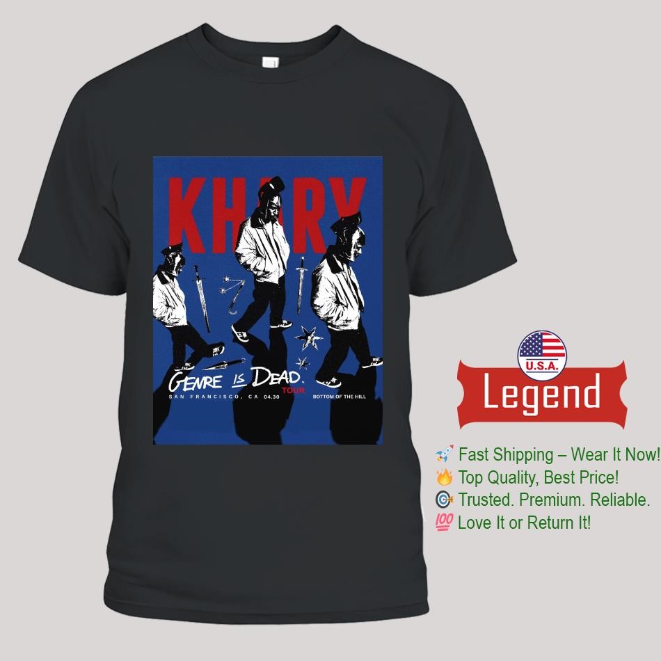 Khary Genre Is Dead Tour 4 30 2025 Shirt