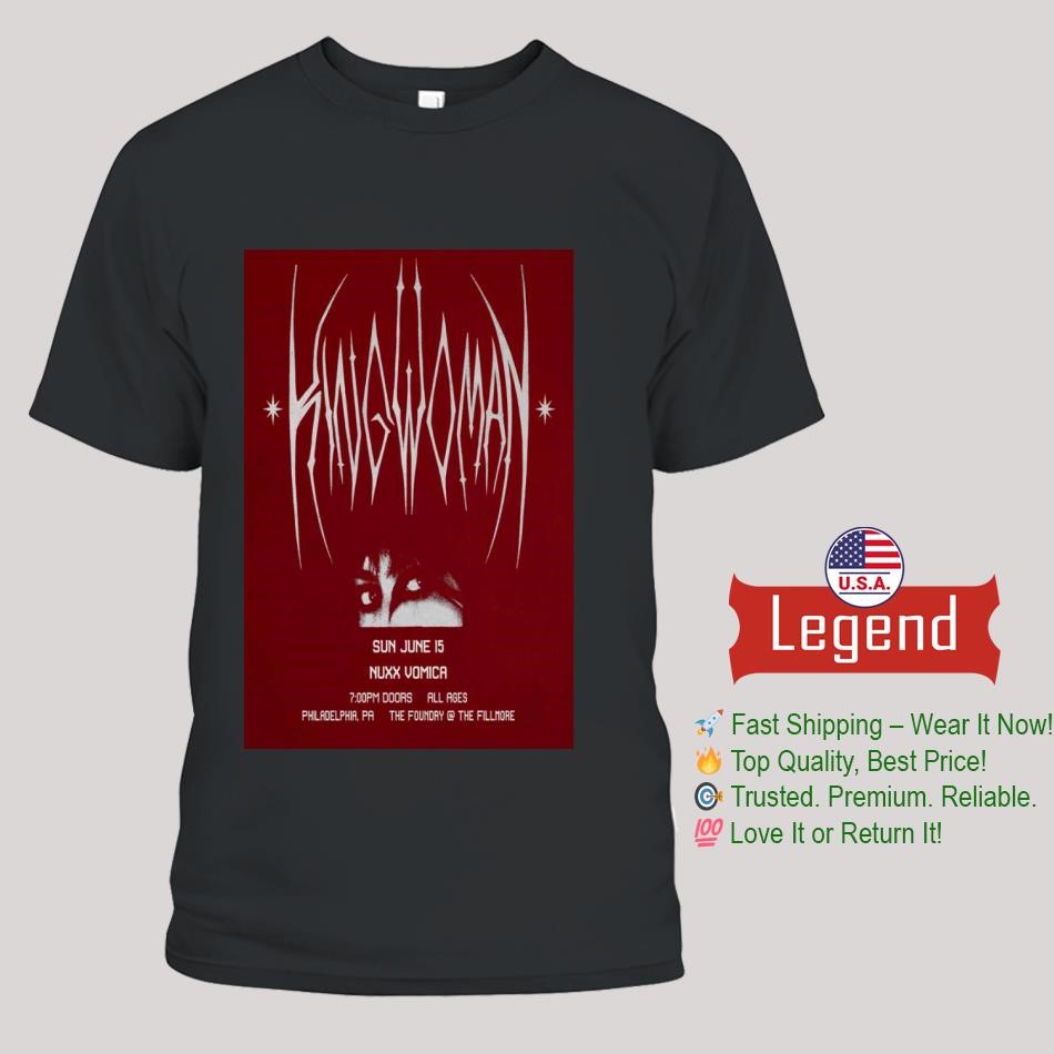 King Woman June 15 2025 The Foundry, Philadelphia, PA Concert Shirt
