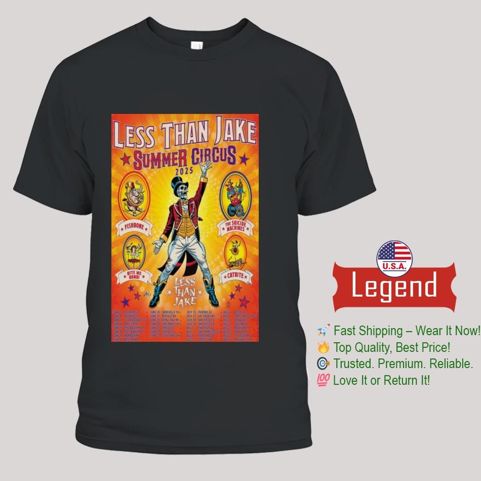 Less Than Jake Summer Circuc Tour 2025 Shirt