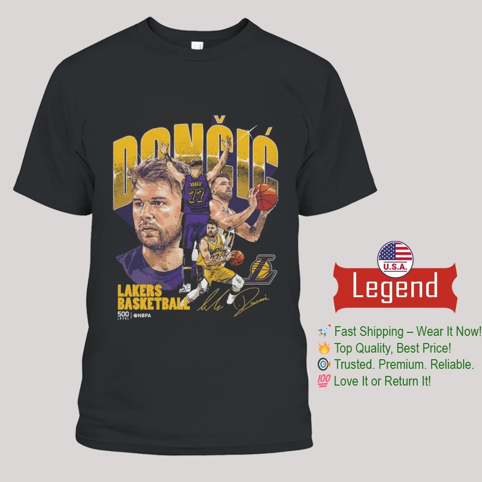 Luka Doncic Los Angeles Lakers Collage Signature 2025 Shirt