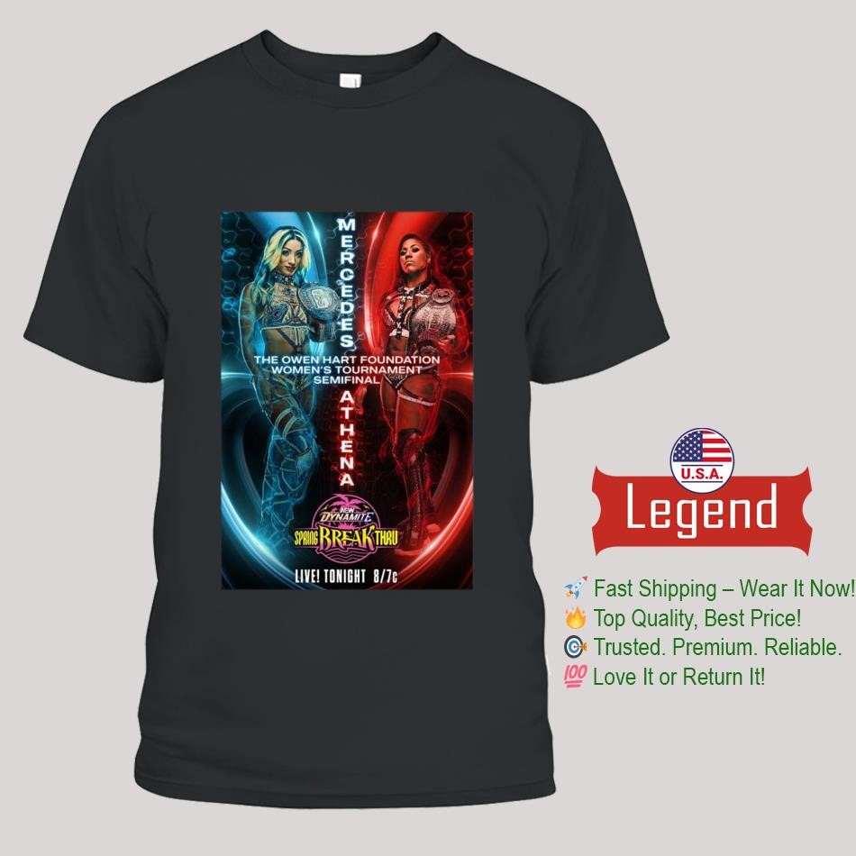 Matchup Monday Mercedes Moné vs Athena - AEW Dynamite Spring Break Thru 4-16-2025 Shirt