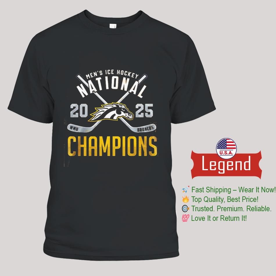 Men's Hockey National Champions 2025 Western Michigan Broncos Shirt