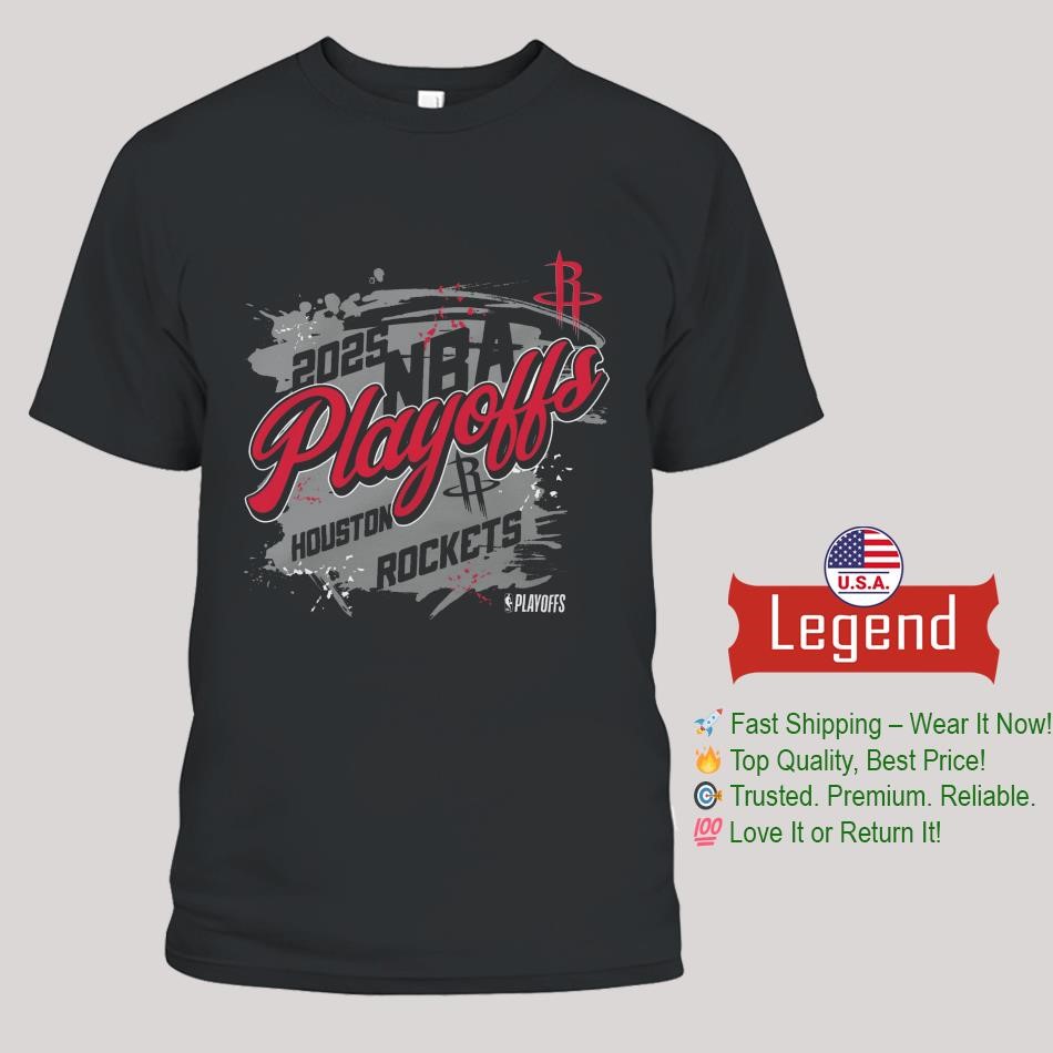 Men's Houston Rockets Stadium Essentials 2025 Playoffs Fearless Shirt