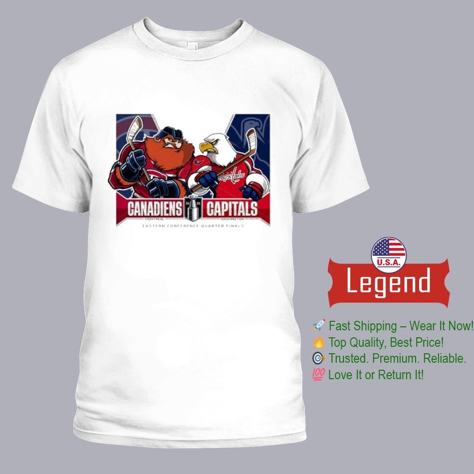Montreal Canadiens Vs Washington Capitals 2025 Eastern Conference Quarter Finals Shirt