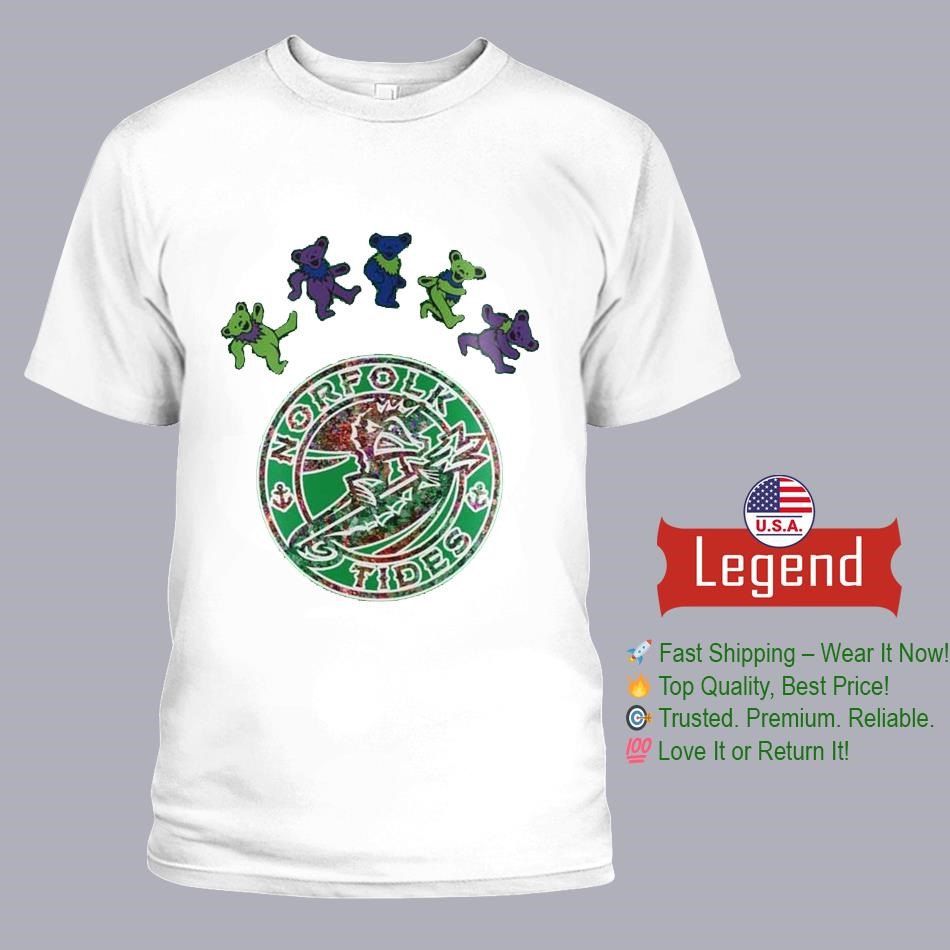Norfolk Tides Grateful Dead Night 2025 Baseball Shirt