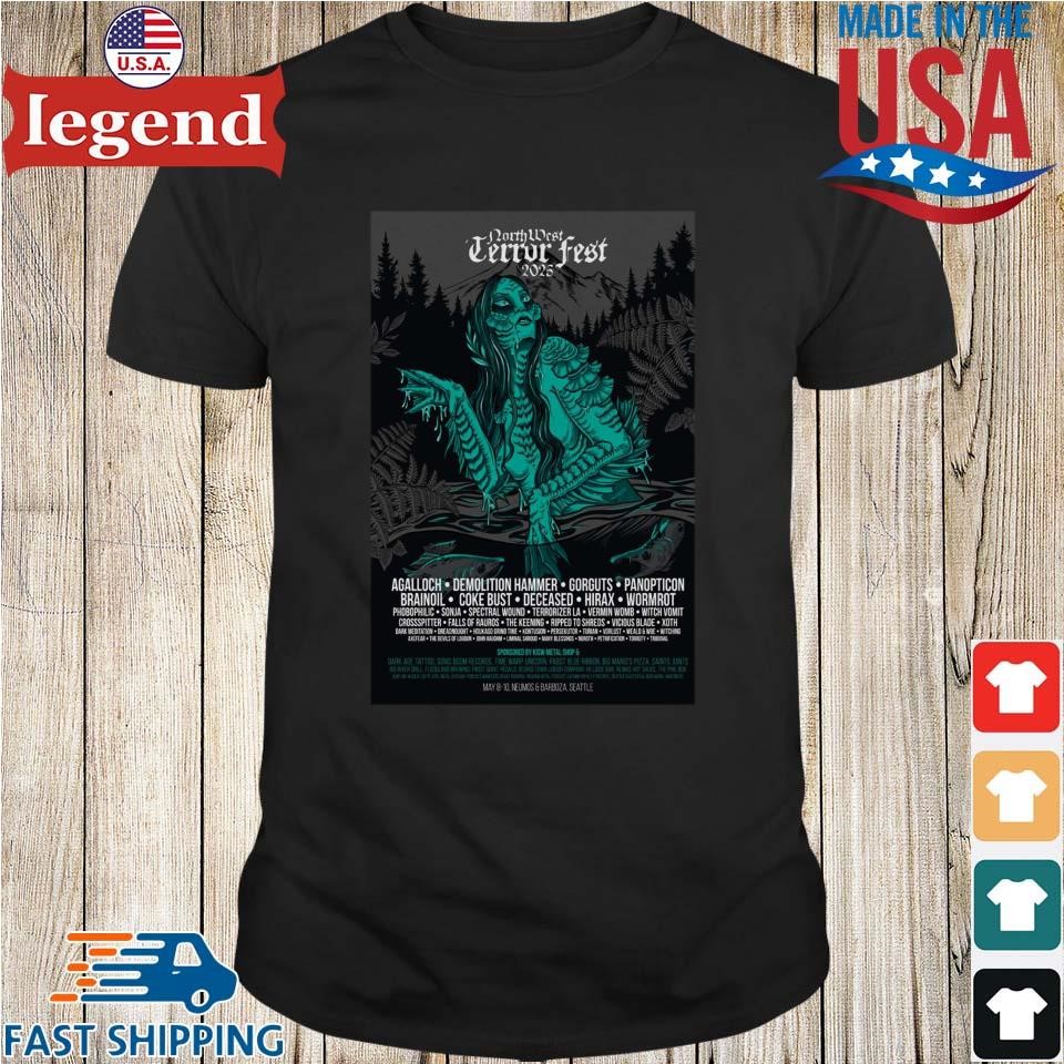 Northwest Terror Fest May 8-10 2025 Neumos And Barboza Seattle, WA Shirt