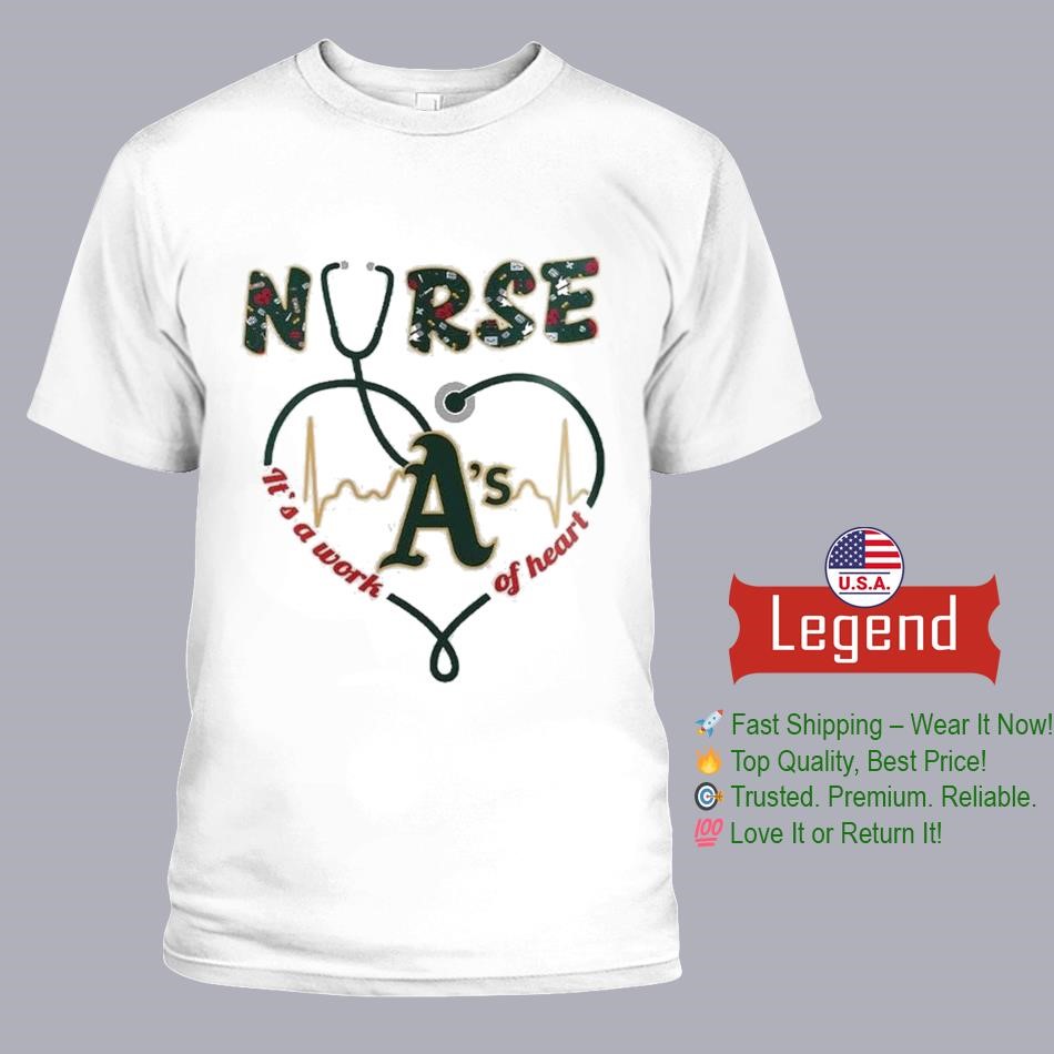 Oakland Athletics Nurses Appreciation Night 2025 Baseball Shirt