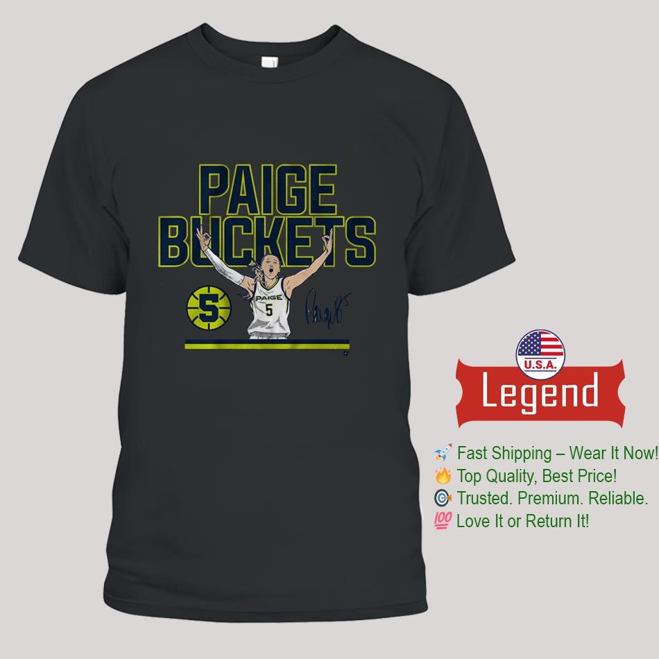 Paige Bueckers Buckets Stripe Signature Shirt