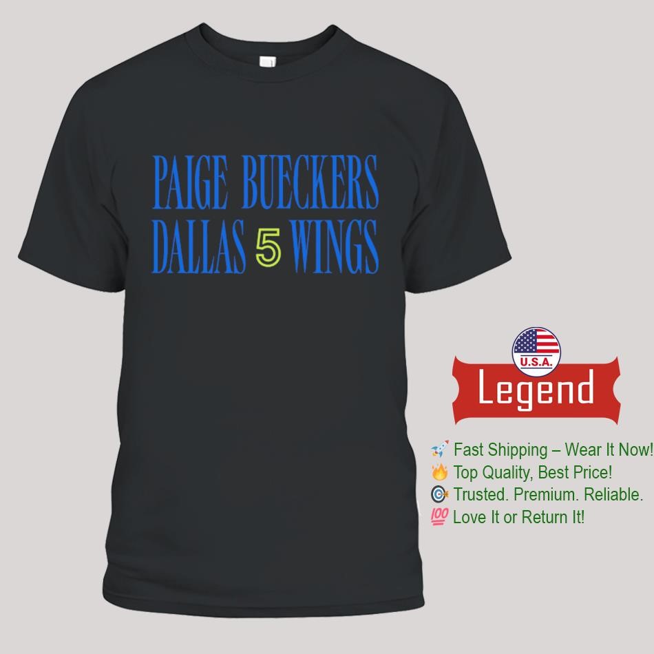 Paige Bueckers Dallas 5 Wings Shirt