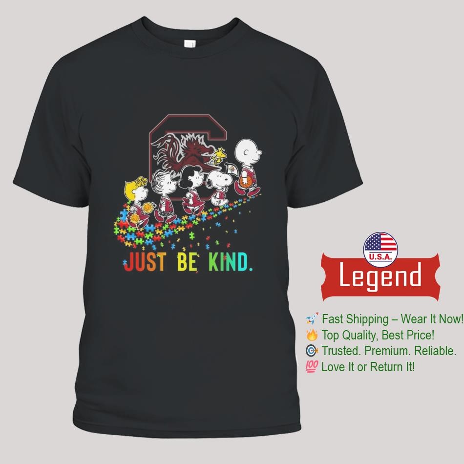 Peanuts South Carolina Gamecocks Just Be Kind 2025 Shirt