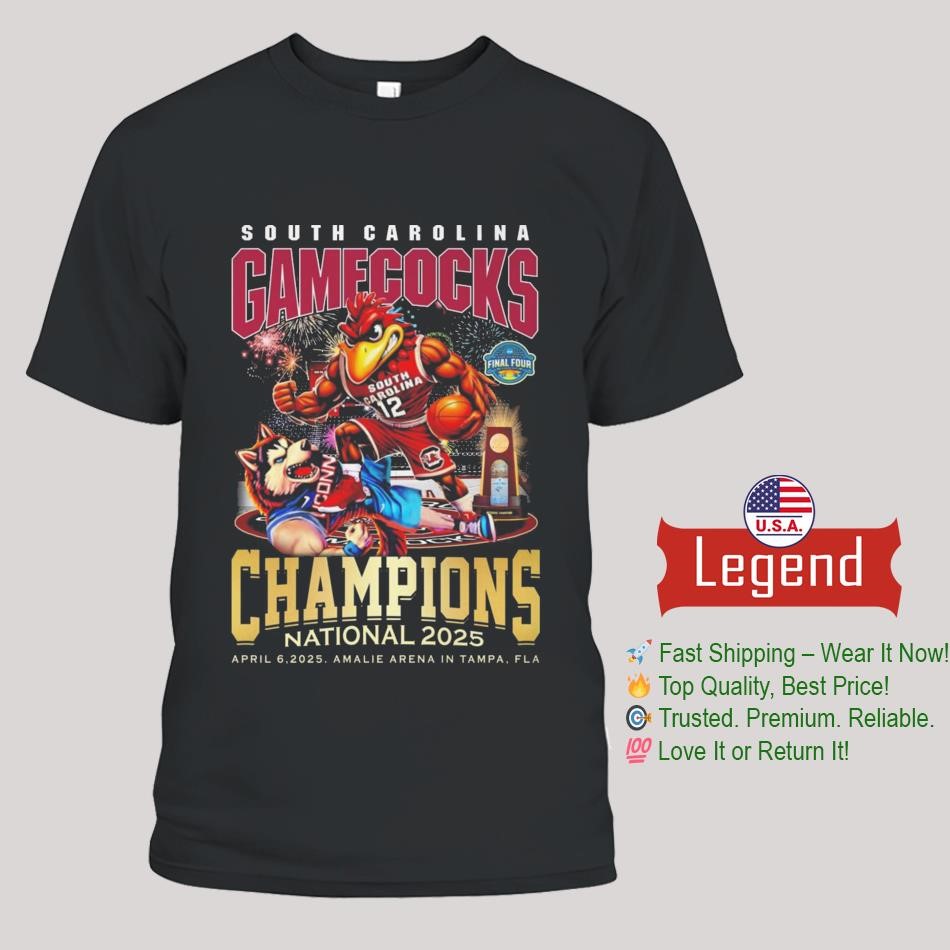 South Carolina Gamecocks National Champions April 6, 2025 Amalie Arena In Tampa, Fla Shirt