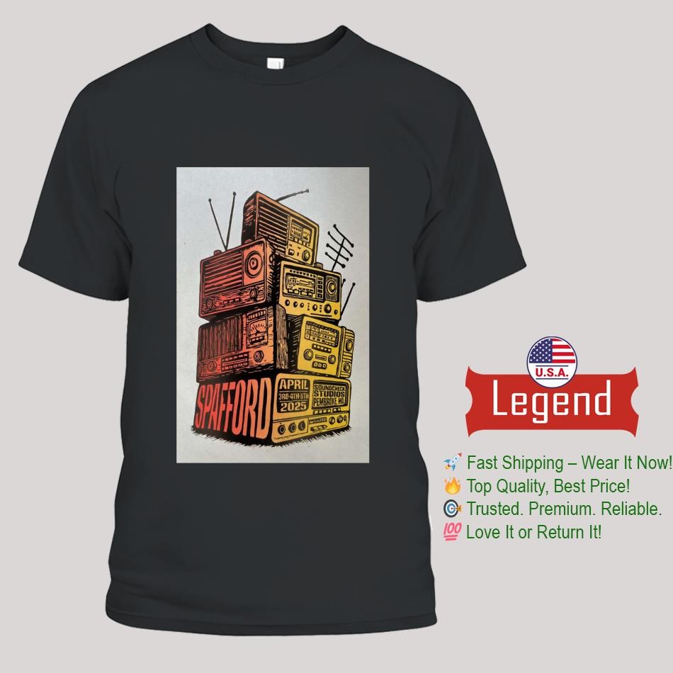 Spafford At Soundcheck Studios In Pembroke, MA On April 3-5 2025 Concert Shirt