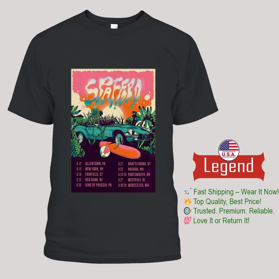 Spafford For Northeast USA Shows 2025 In June Cities Tour Dates Lady's T-Shirt Spafford For Northeast USA Shows 2025 In June Cities Tour Dates Lady's T-Shirt