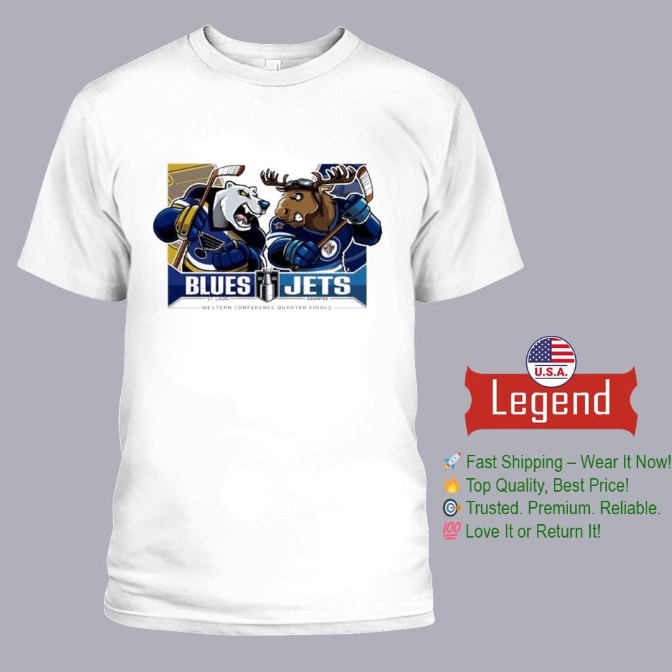 St Louis Blues Vs Winnipeg Jets 2025 Western Conference Quarter Finals Shirt