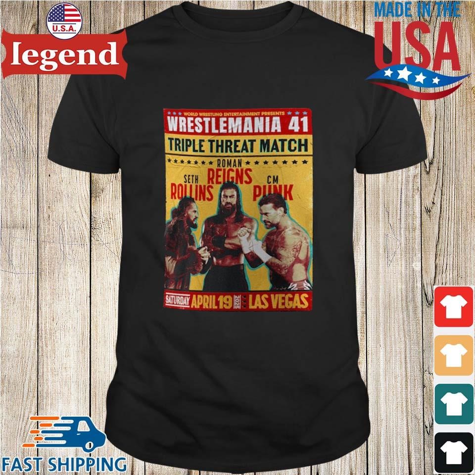 WWE WrestleMania 41 3 Way Match Shirt