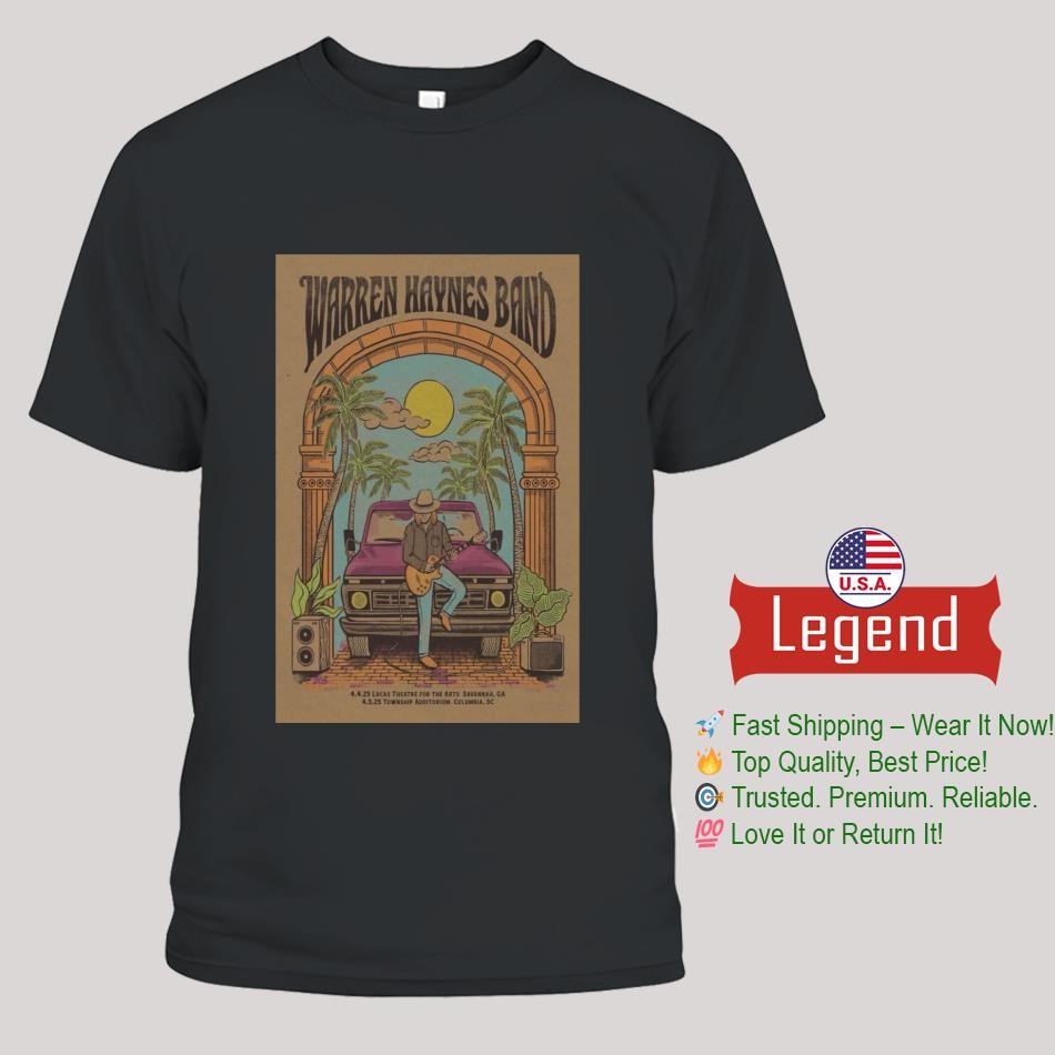 Warren Haynes Band Apr 4-5 2025 Tour Poster Shirt