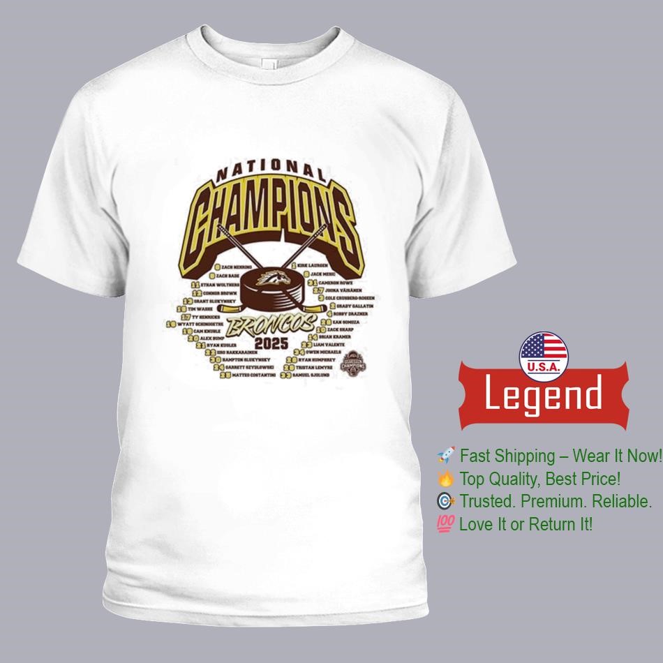 Western Michigan Broncos Grey NIL 2025 National Champions Full Roster Shirt