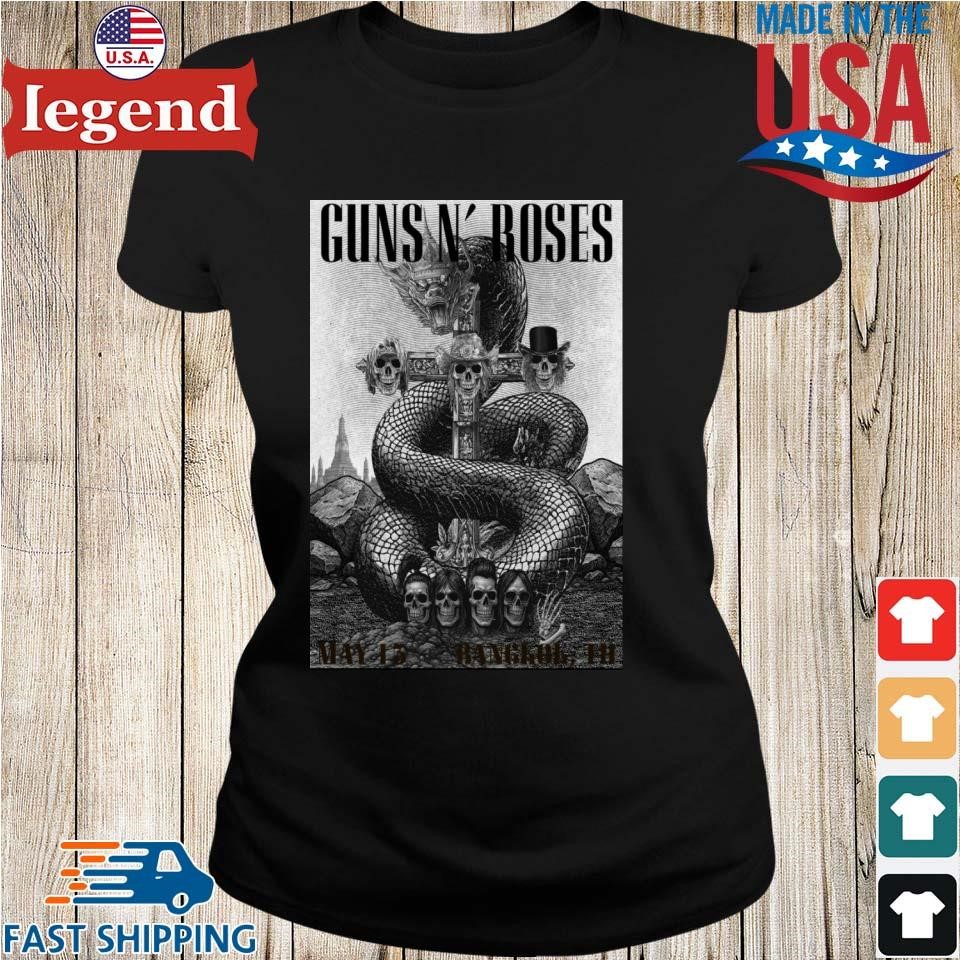 2025 Poster Guns N' Roses Bangkok TH Tour May 13 Shirt