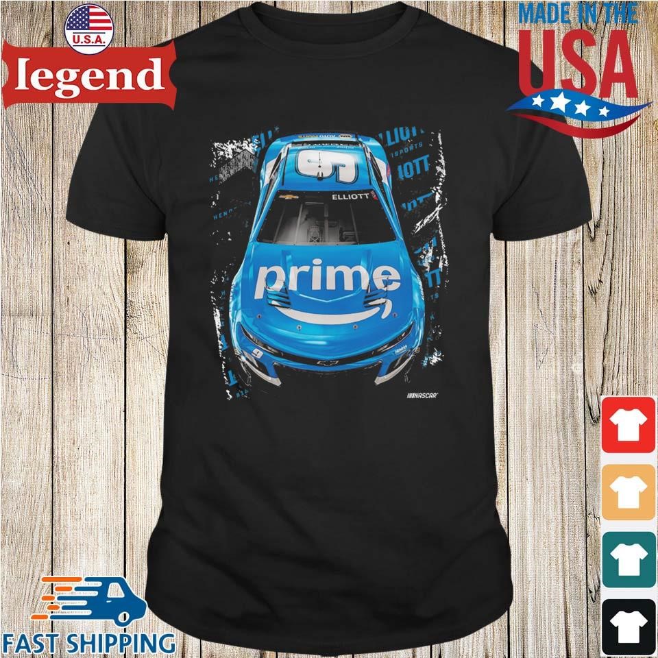 Chase Elliott Hendrick Motorsports Team Collection Black Amazon Prime Car Shirt