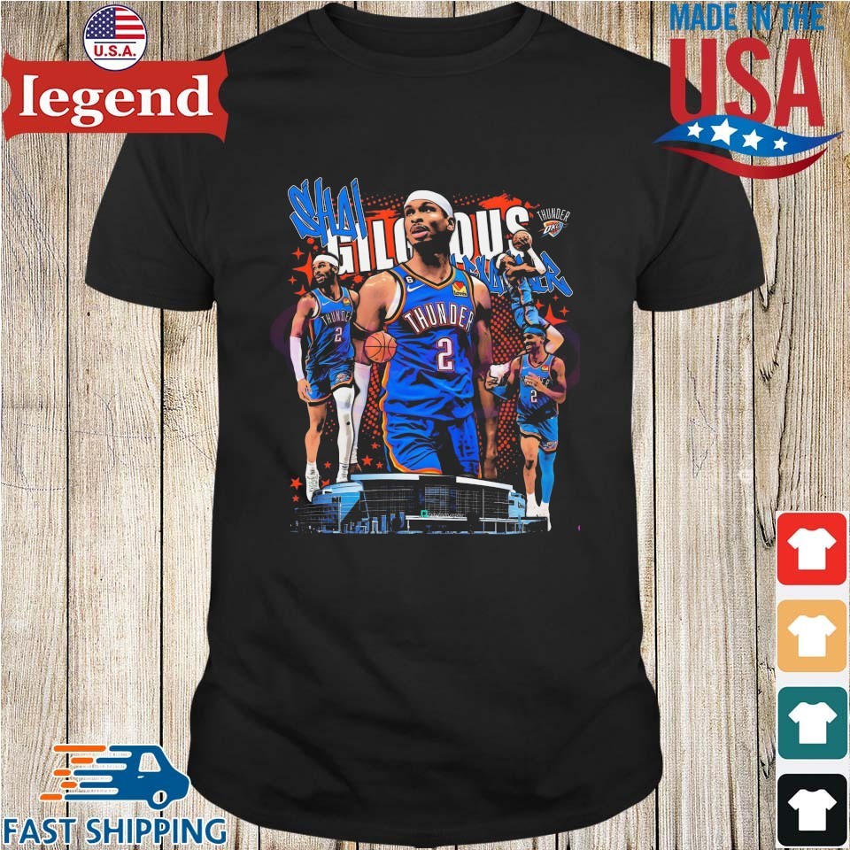 Shai Gilgeous Alexander Oklahoma City Thunder Superstar Collage 2025 Shirt