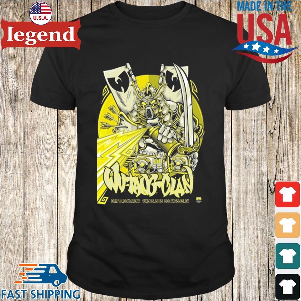 Wu Tang Clan June 22 2025 Los Angeles CA Tour Shirt