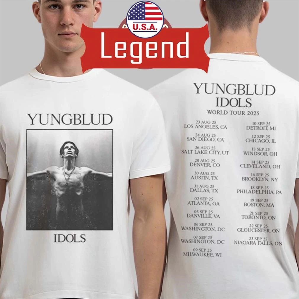 YUNGBLUD ワールドツアー Tシャツ Lサイズ Yungblud 2023 World Tour T Shirt Men Women's Oversize O-Neck
