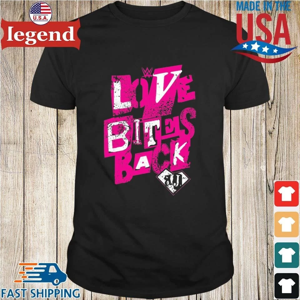 Aj Lee Love Bites Back T-shirt,Sweater, Hoodie, And Long Sleeved, Ladies,  Tank Top, image size:960x960
