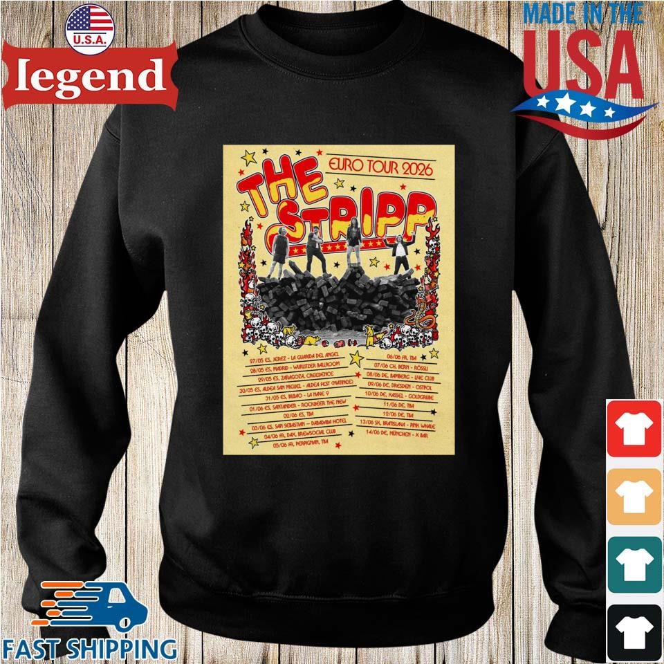 THE STRIPP European Tour 2026 T-shirt,Sweater, Hoodie, And Long